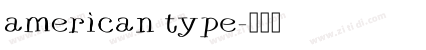 american type字体转换